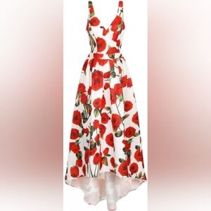 Chi Chi London Rose Hi Low Dress Size Large NWT